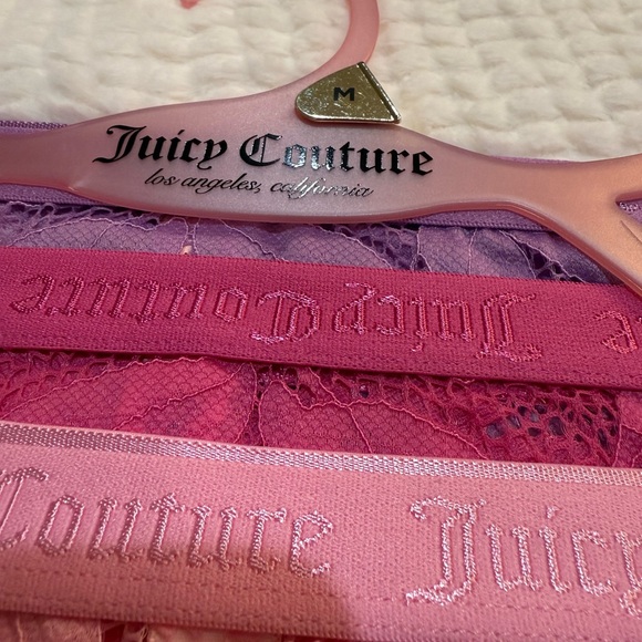 Juicy Couture Lace High Cut Panties Pack of Three NWT Size Medium - Picture 3 of 4